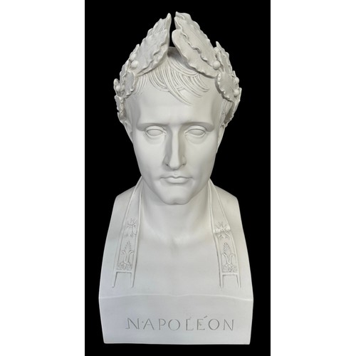 118 - A life size bust of Napoleon as Caesar, after the antique by Canova, 1804, by Sculptured Arts Studio... 