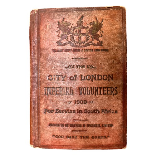 107 - The City of London Imperial Volunteers (CIV) 1900 notepaper holder inscribed to front 