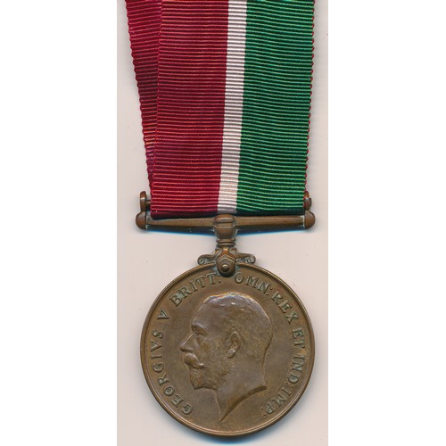 30 - First World War – Robert B. Drake – Mercantile Marine Medal inscribed to Robert B Drake, with ribbon... 