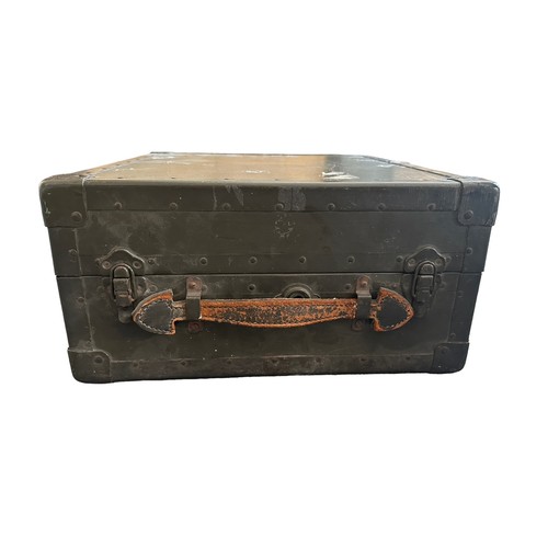 121 - Special Forces U.S. Army record player box with record player removed, can now be used as storage. A... 