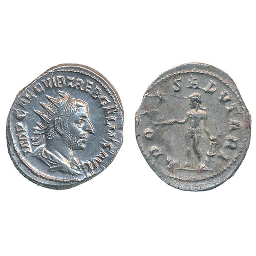 385 - man Imperial Coinage Trebonianus Gallus (251-253), AR Antoninianus, Rome, AD 251-253; Obverse: IMP C... 