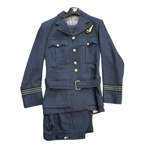 129 - R.A.F Royal Air Force 1960’s Cold War Period Air Officers uniform with Tunic & Trousers, grey, four ... 