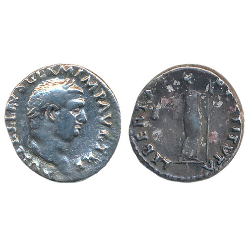 386 - Vitellius (AD 69) AR Denarius. Obverse: A VITELLIVS GERM IMP AVG TR P, laureate head right. Reverse:... 