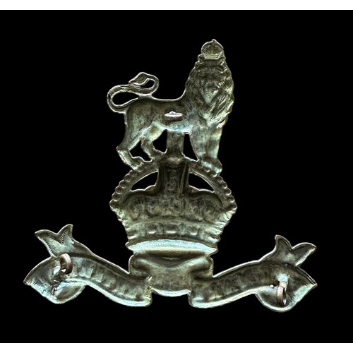 145 - Royal Marine WWI/II NCO Band Music Pooch-Per mare Per Terram, a large badge (brass. Lugs)