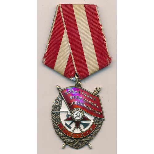 46 - Russia – Soviet Order of The Red Banner (1943), awarded to 668584.