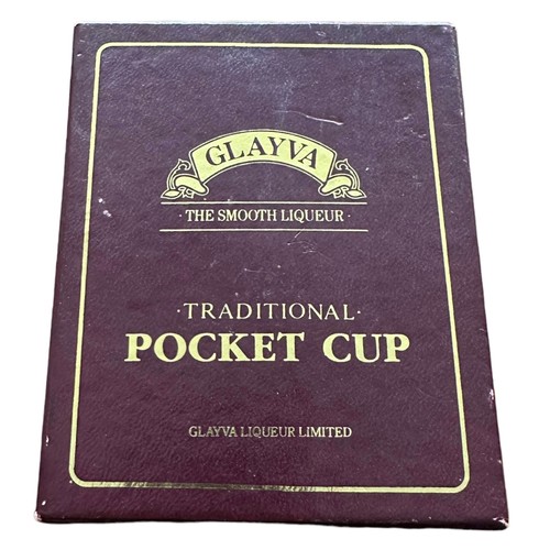 148 - Glayva Liqueur ‘Traditional Pocket Cup’ Edinburgh Military Tattoo flask, boxed.