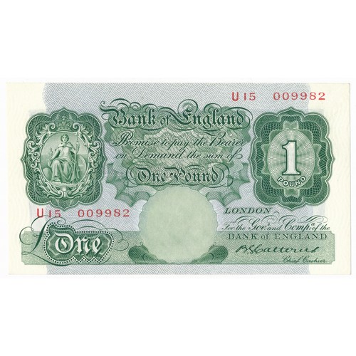 404 - Catterns £1 (One pound), Issued 15 July 1930, U15 009982, good extremely fine. B225