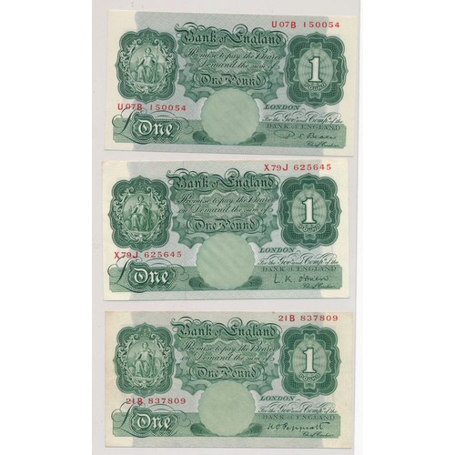 397 - English bank notes (15), fine to extremely fine with £5 Hollom B51, Lowther HB04, £1 Peppiatt B21B, ... 