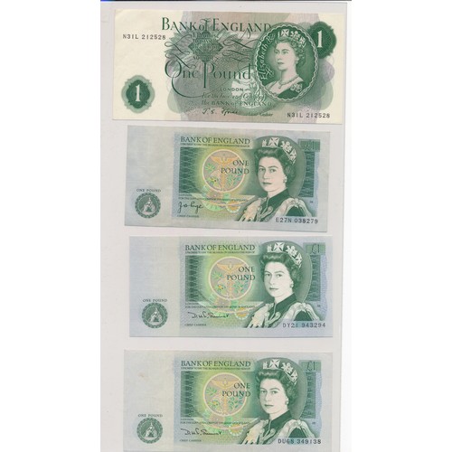 397 - English bank notes (15), fine to extremely fine with £5 Hollom B51, Lowther HB04, £1 Peppiatt B21B, ... 