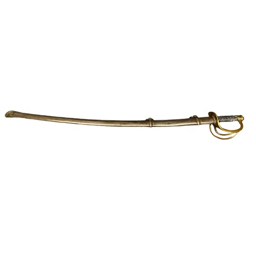 85 - United States of America, Civil War Cavalry Sabre by Phillip. S. Justice, Philadelphia. Curved blade... 