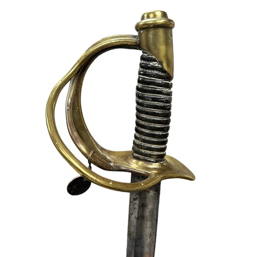 85 - United States of America, Civil War Cavalry Sabre by Phillip. S. Justice, Philadelphia. Curved blade... 