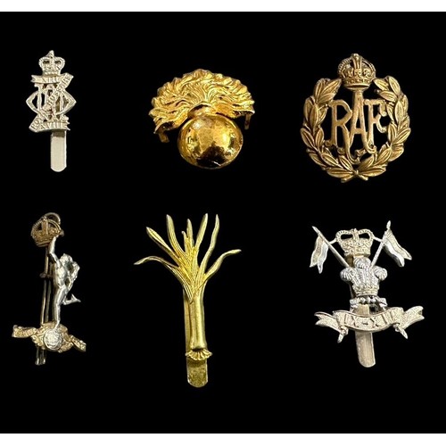 177 - Small range of various Cap Badges to include; RAF (x2), Royal Military Police, The Royal Scots, Sout... 