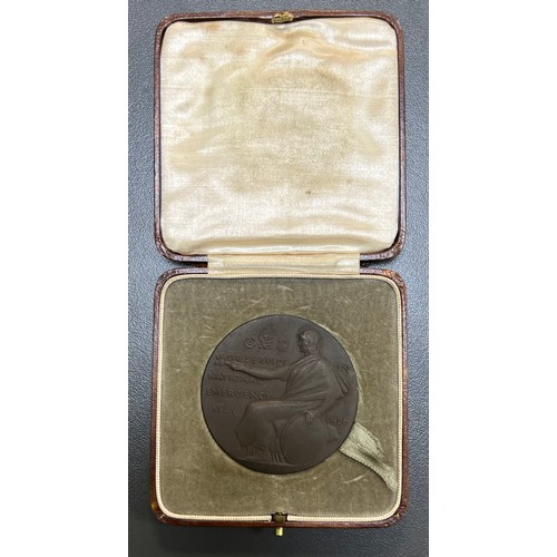 219 - London, Midland & Scottish Railway General Strike Medal 1926, by E. Gillick, 51mm, bronze, the obver... 