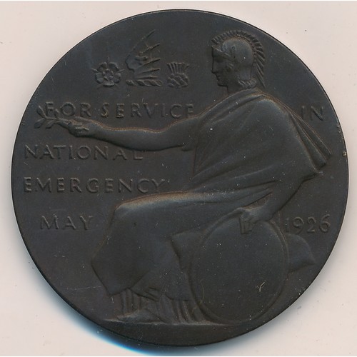 219 - London, Midland & Scottish Railway General Strike Medal 1926, by E. Gillick, 51mm, bronze, the obver... 