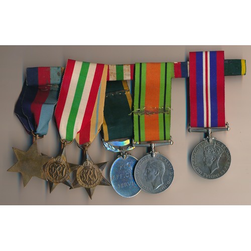 32A - Second World War – Douglas Ormiston – Second World War Medal group awarded to Douglas Ormiston to in... 