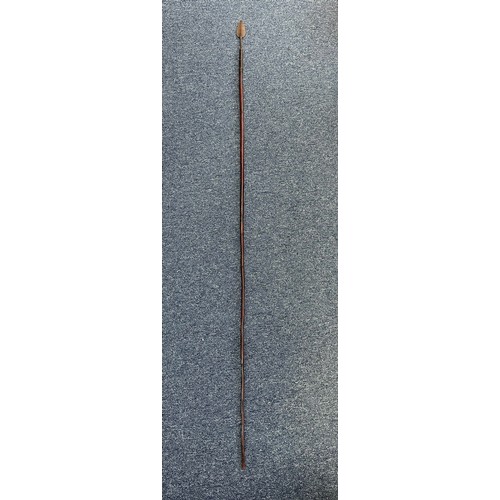 200A - Lightweight Assegai throwing spear, small arrow head Spear head, long thin wooden shaft that narrows... 