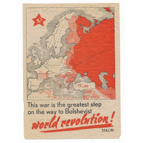 187 - 'This war is the greatest step on the way to Bolshevist world revolution!' Second World War German a... 