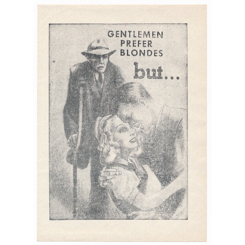 188A - 'Gentlemen prefer Blondes but... blondes prefer strong and healthy men... not cripples!' Second Worl... 