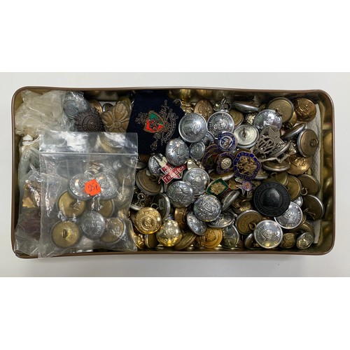 178A - Large selection of Military / Fire Brigade / Police buttons, to include; Northampton Police (7), War... 