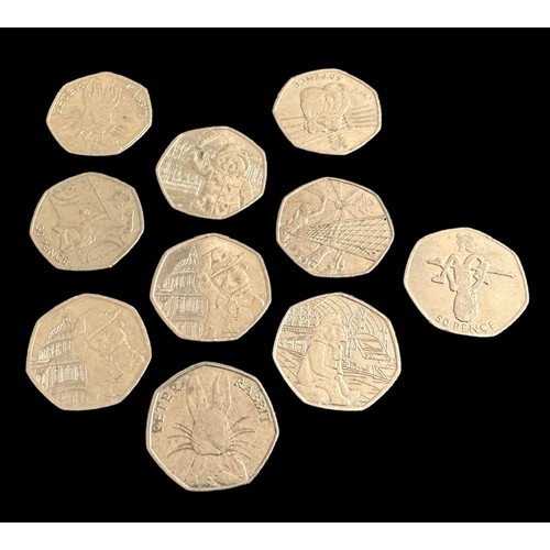 231A - Collection on mainly British coins, in mixed condition with modern commemorative 50p coins (10), £5 ... 