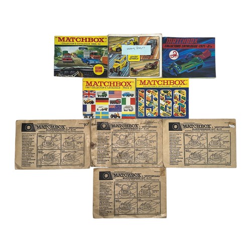 167 - 60s onwards Catalogues and Boxes, generally excellent to good, with Matchbox catalogues 1967, 1968, ... 