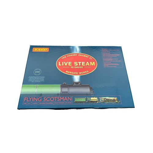 324 - Hornby. Live Steam Flying Scotsman No. R2566, Mint to Near Mint in excellent box and packing pieces,... 