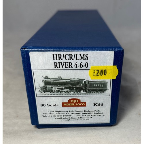 286 - DJH. OO gauge River Class 4-6-0 locomotive kit No. K66, excellent in excellent box with instructions... 