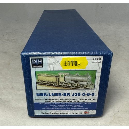 287 - DJH. OO gauge J35 0-6-0 locomotive kit No. K72, excellent in excellent box with instructions, appear... 