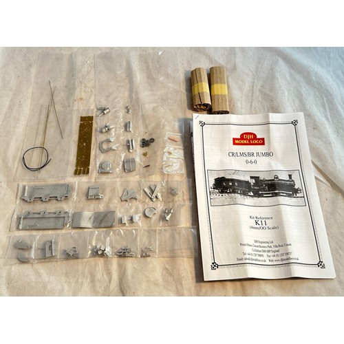 291 - DJH. OO gauge CR/LMS/BR Jumbo 0-6-0 locomotive kit No. K11, excellent in good plus box with instruct... 