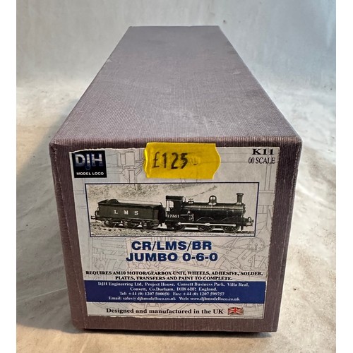 291 - DJH. OO gauge CR/LMS/BR Jumbo 0-6-0 locomotive kit No. K11, excellent in good plus box with instruct... 