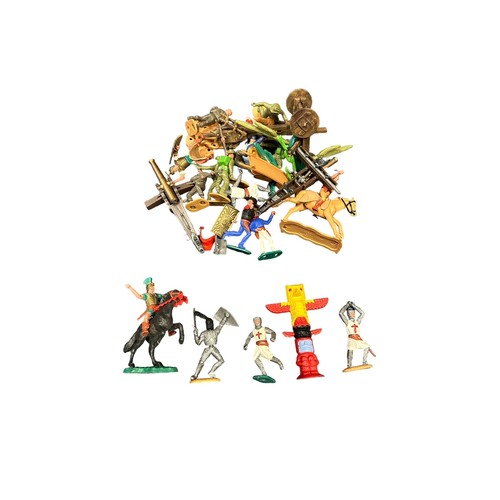 242 - Timpo unboxed collection of mounted and foot figures, generally excellent to good (some missing or d... 