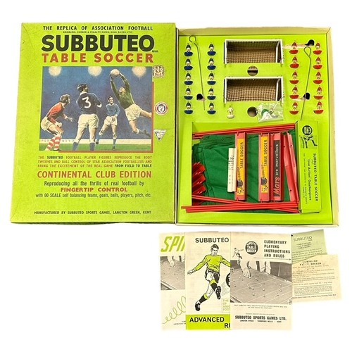 234 - Subbuteo Continental Club Edition set, generally excellent in good plus box (3 club badges applied),... 