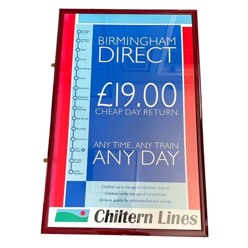 258 - Chiltern Railways framed poster 