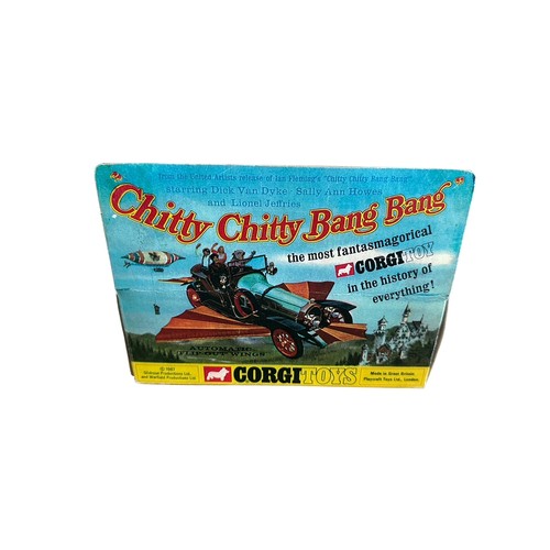 43 - Corgi. Chitty Chitty Bang Bang No. 266, generally good plus in good window reproduction box (fading,... 