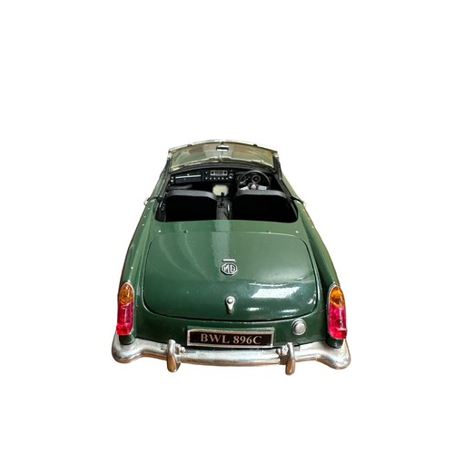 32 - Corgi. Pair of 1/18th scale MG sportscars, generally excellent in excellent to good boxes, with MGB ... 