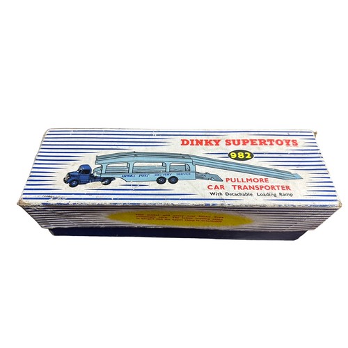 105 - Dinky Pullmore Car Transporter No. 982, generally excellent to good plus in good Supertoys box (smal... 