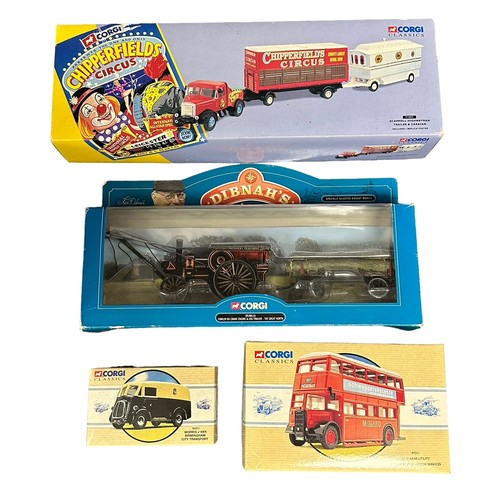 16 - Corgi. 1990s onwards collection, generally excellent in good plus boxes, with Buses (11), Chipperfie... 