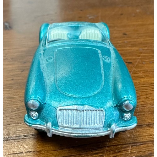 36 - Corgi MGA Sports Car No. 302, generally excellent in excellent Corgi Toys blue box, with metallic tu... 