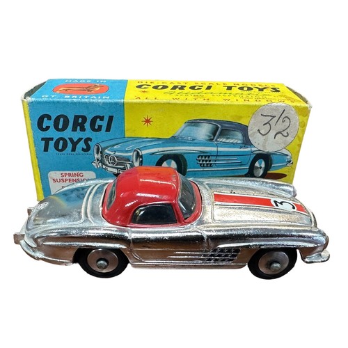 51 - Corgi Mercedes 300SL Hardtop Roadster No. 304S, generally excellent to good plus in good plus box (3... 