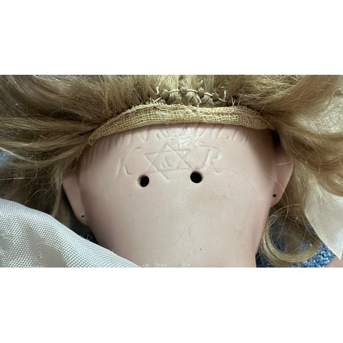 216 - Kammer & Reinhardt / Simon & Halbig bisque head 28” doll. Head by Simon & Halbig, body by Kammer & R... 