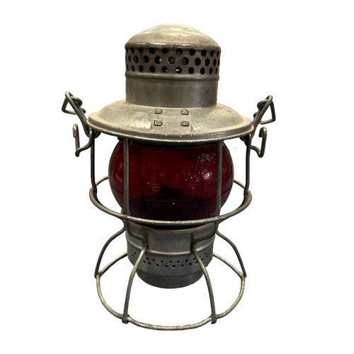 264 - Canadian Pacific Railroad red warning lamp, generally excellent to good plus. Contents unchecked for... 