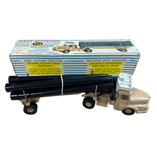 130 - French Dinky pair of trucks, generally excellent to good plus in good boxes, with Miroitier Simca Ca... 