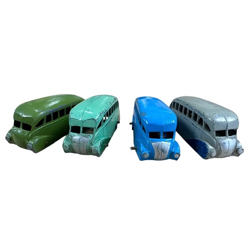 108 - Dinky Streamlined Bus No. 29b collection, generally good plus to good fair, with grey and blue, two-... 