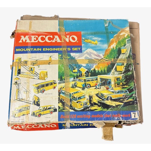 225 - 1960s Meccano Mountain Engineers set No. 7, generally excellent to good plus in good polystyrene tra... 