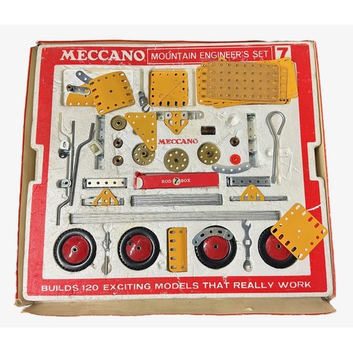 225 - 1960s Meccano Mountain Engineers set No. 7, generally excellent to good plus in good polystyrene tra... 