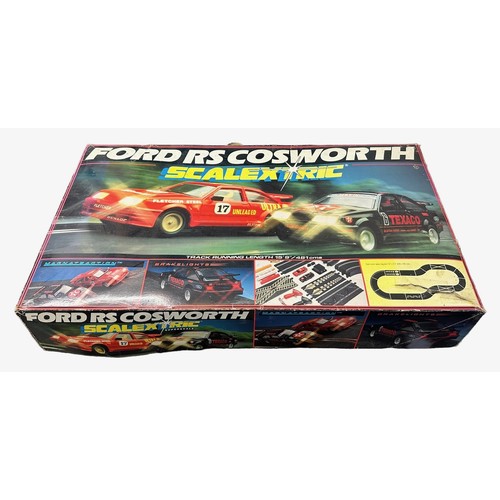 230 - 1980s Scalextric collection, generally excellent in good plus boxes, with Ford RS Cosworth racing se... 