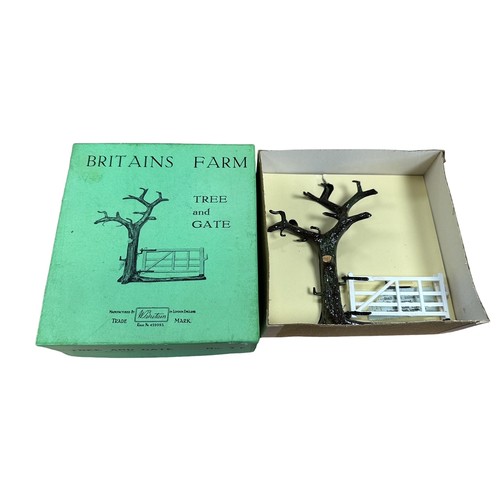 212 - Britains Farm Tree and Gate No. 7F, generally excellent in excellent to good plus green lift-off lid... 