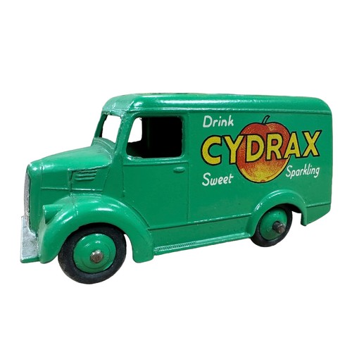 111 - Dinky Trojan 15 cwt Van Cydrax No. 454, generally excellent in excellent Dinky Toys yellow box. Cont... 