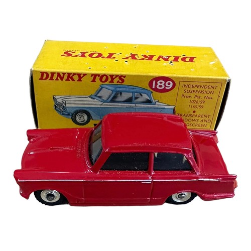 115 - Dinky Triumph Herald red with silver lining, without interior No. 189, special issue for Standard-Tr... 