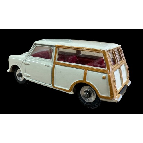 116 - Dinky Morris Mini-Traveller off-white with tand wood-effect, red interior, treaded tyres No. 197, ge... 